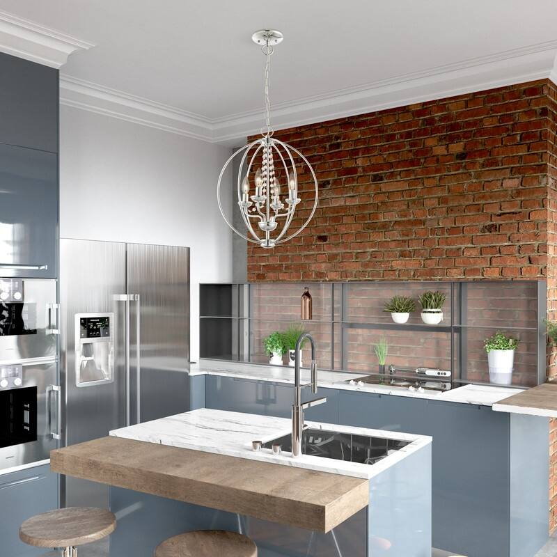 Livex Lighting 4-light Chandelier, 40914-05 - 15" DIA 17" H