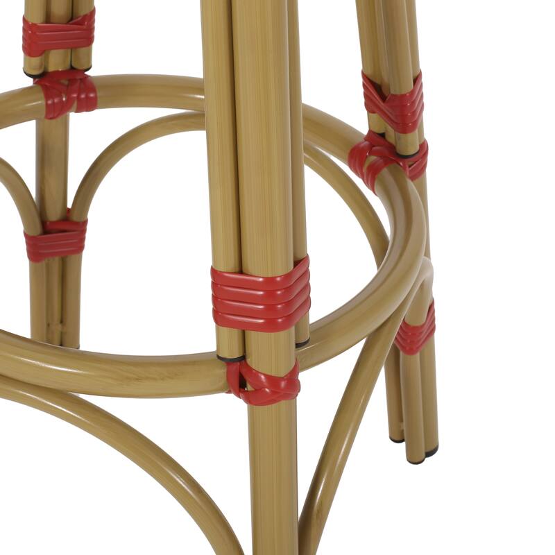 Set of two circular barstools