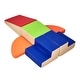 preview thumbnail 3 of 8, Multi Color PU Leather 6-Piece Foam Climbing Blocks Set for Kids, Soft and Safe - Multi Color