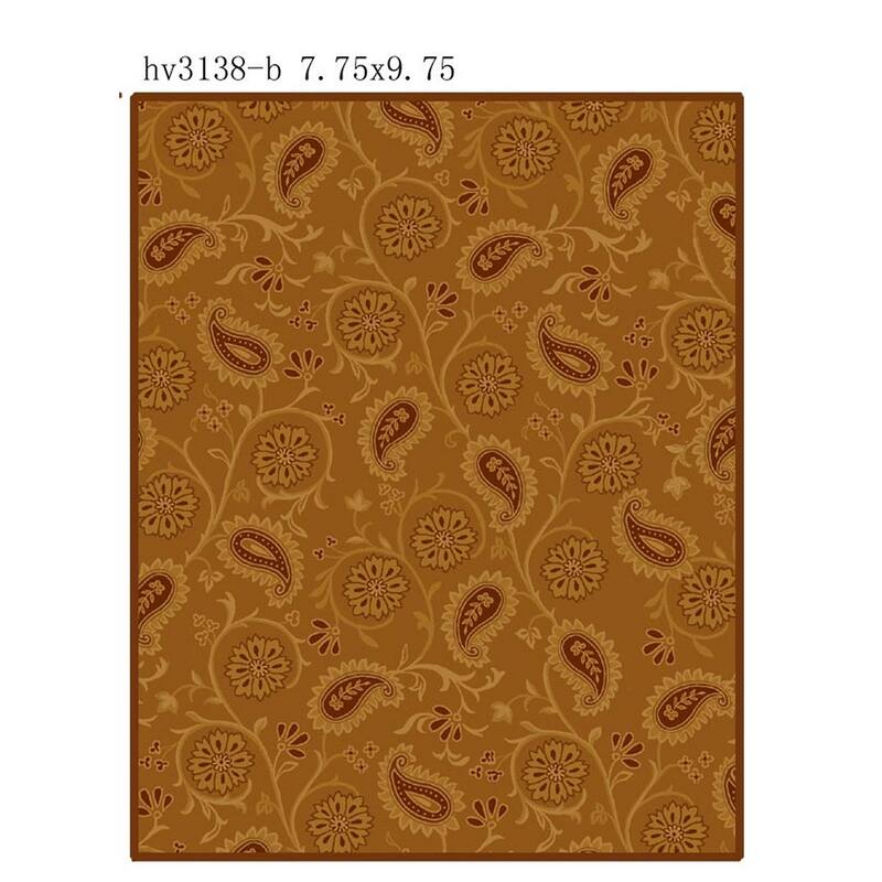 SAFAVIEH Handmade Berkeley Paisley Dosha Botanical Wool Rug - 7'9" x 9'9" - Camel - Rectangle