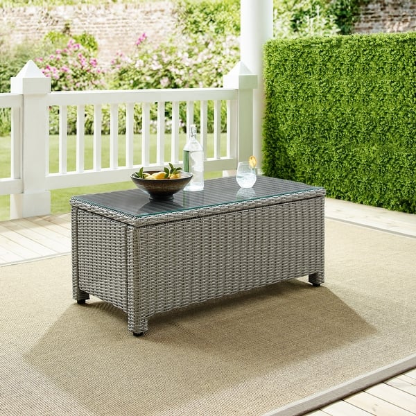 slide 2 of 10, Bradenton Wicker Coffee Table Grey