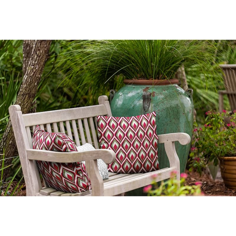 Feathers Indoor/Outdoor Throw Pillow