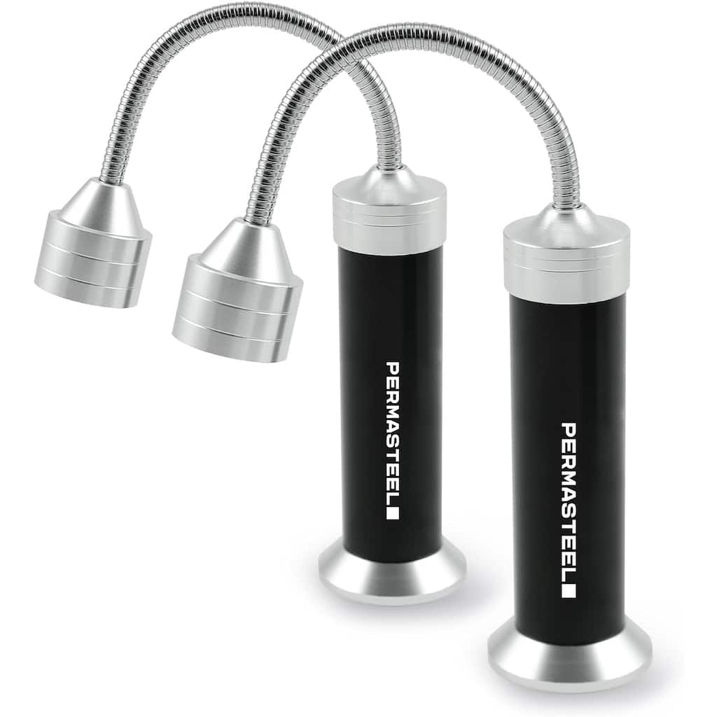 Permasteel Flexible Gooseneck Magnetic Grill Lights, 2-Piece Set
