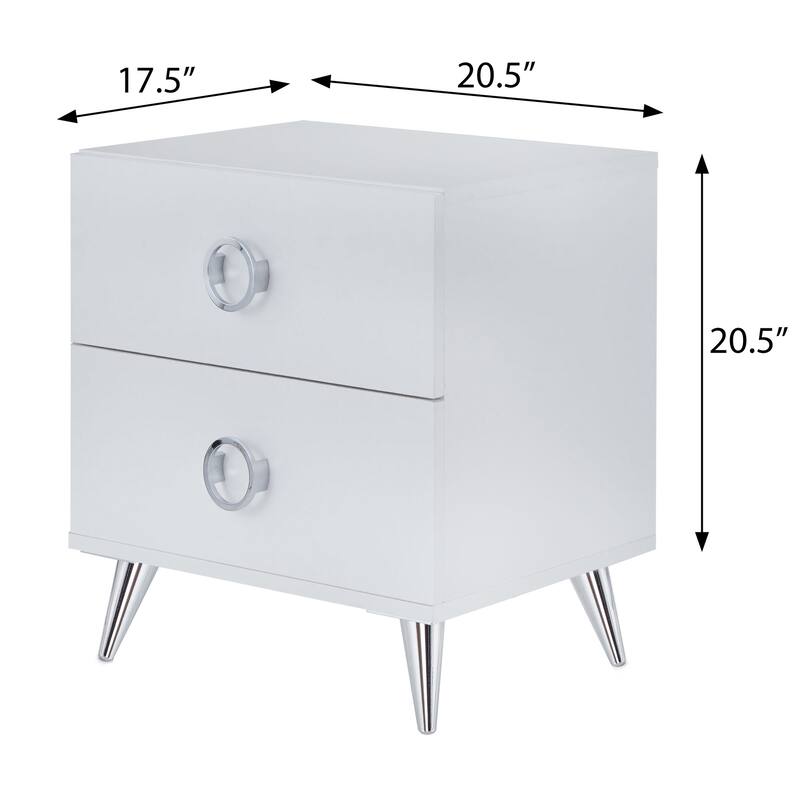 Porter 2-Drawer Rectangular Accent Table