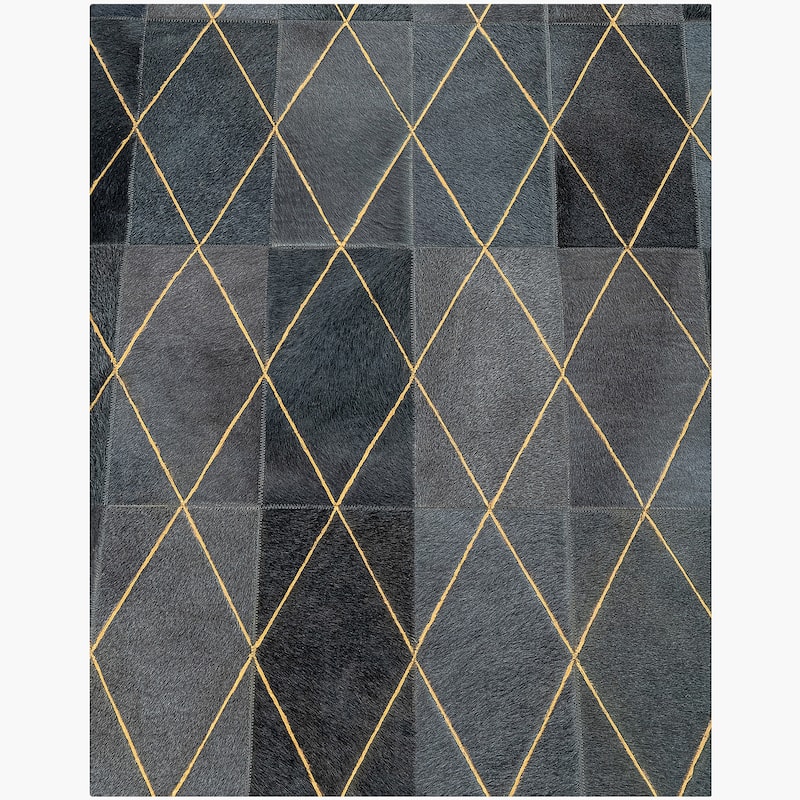 Ben Soleimani Arlequin Hide and Viscose Hand Woven Rug