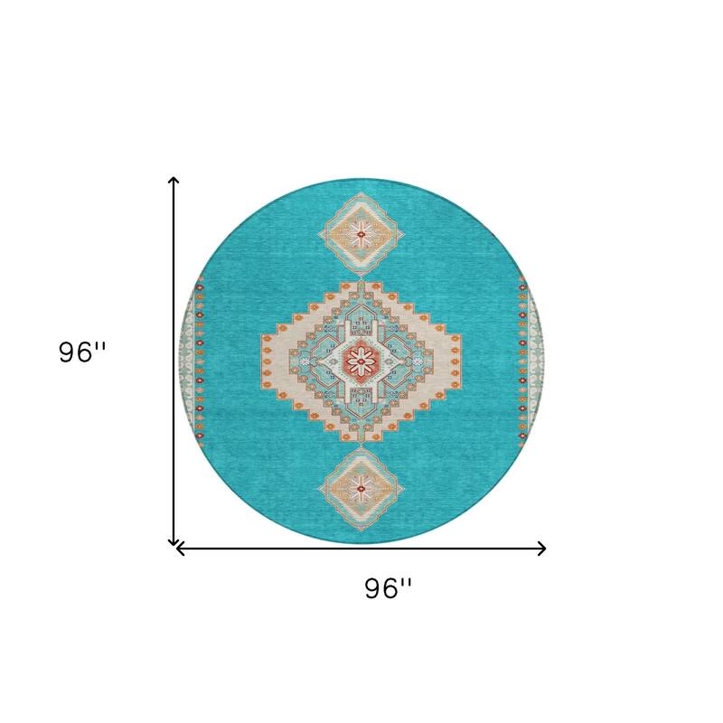 HomeRoots Oriental Traditional Rectangle Outdoor Rug