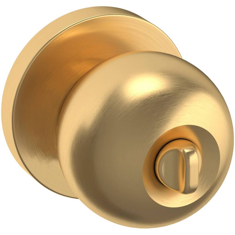 Baldwin Modern Style Keyed Entry Door Knob Set with Modern Rosette and