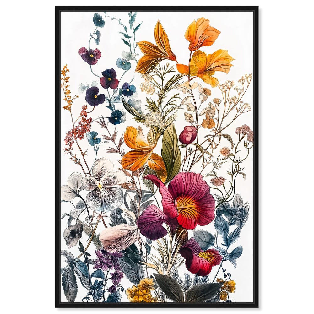 Iris Indigo II Canvas by Art Remedy