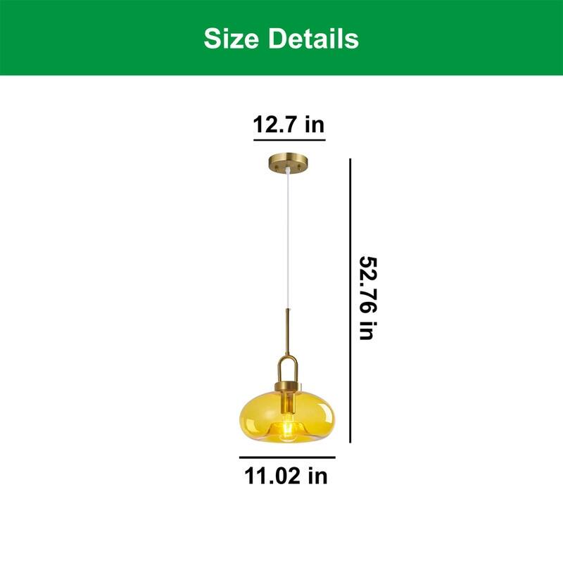 1 Pack light bulbs yellow light fixtures yellow pendant light - N/A