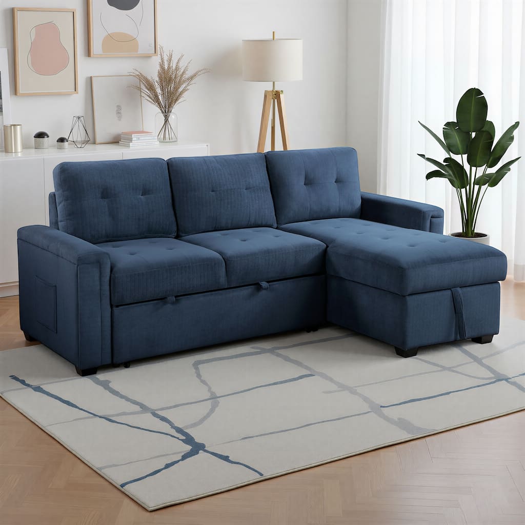 Fremont & Park Scarlett Textured Fabric Sectional Sofa with Reversible Chaise