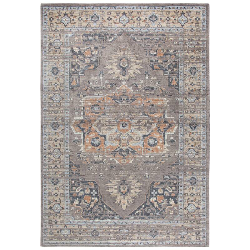 Alora Decor Euphoria Medallion Wool Rug - 9' x 12' - Grey