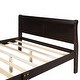 preview thumbnail 17 of 23, Classic Sleigh Bed Queen Size Platform Bed with Curved Headboar and Footboard, Solid Pine Wood Panel Bed Frame with Slat Support