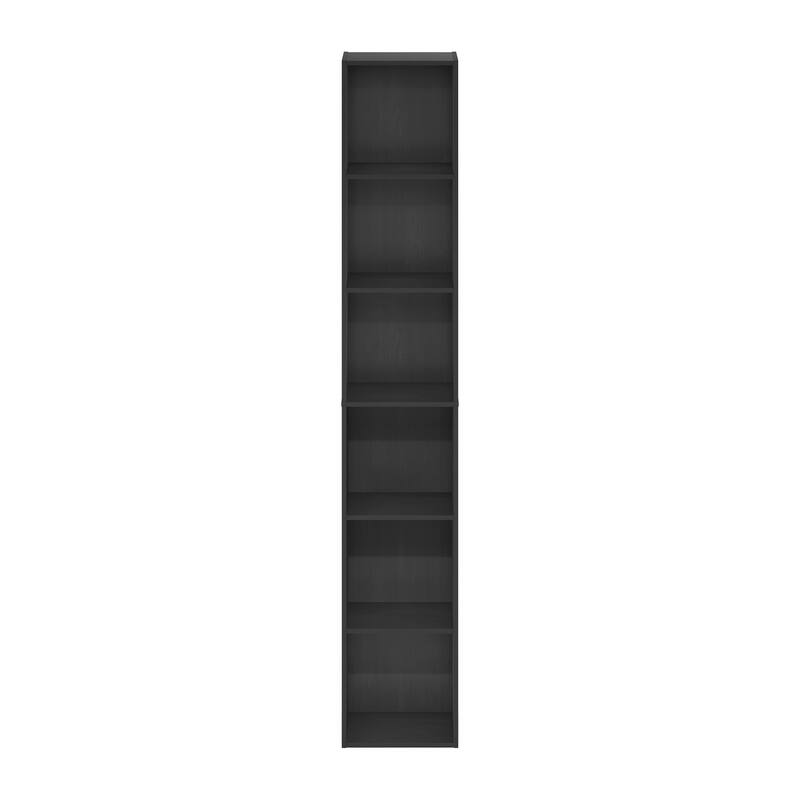 Furinno Luder 6-Tier Open Shelf Bookcase, Amber Pine