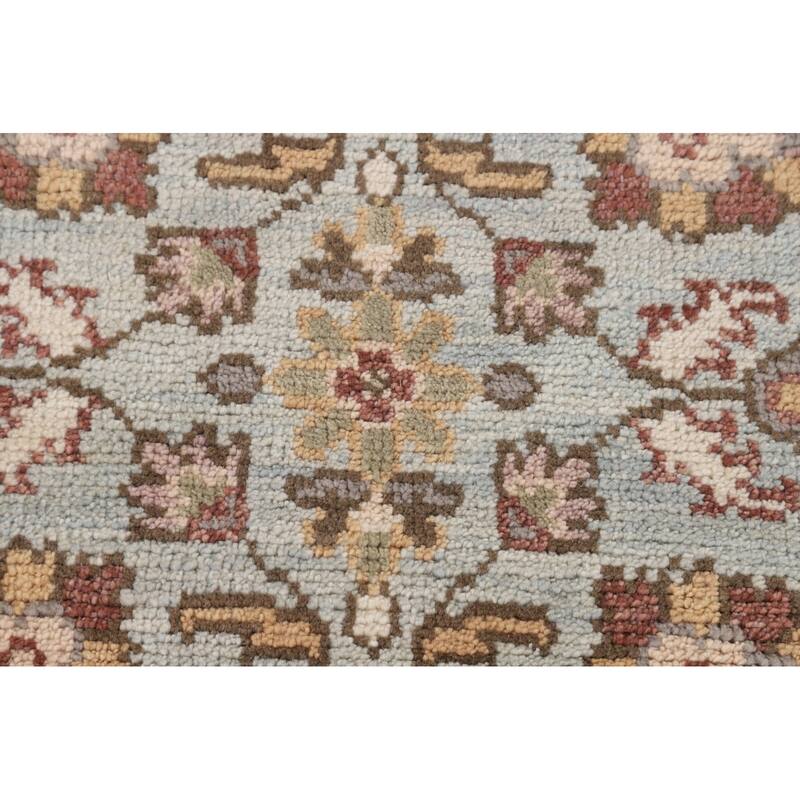 Heriz-Serapi Oriental Octagon Area Rug Handmade Wool Carpet - 6'0" x 5'11"