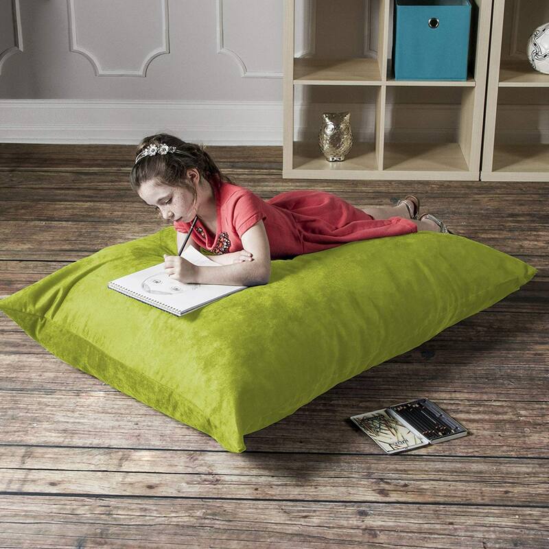 Pillow Kids Microsuede Bean Bag - 44" - Lime Green