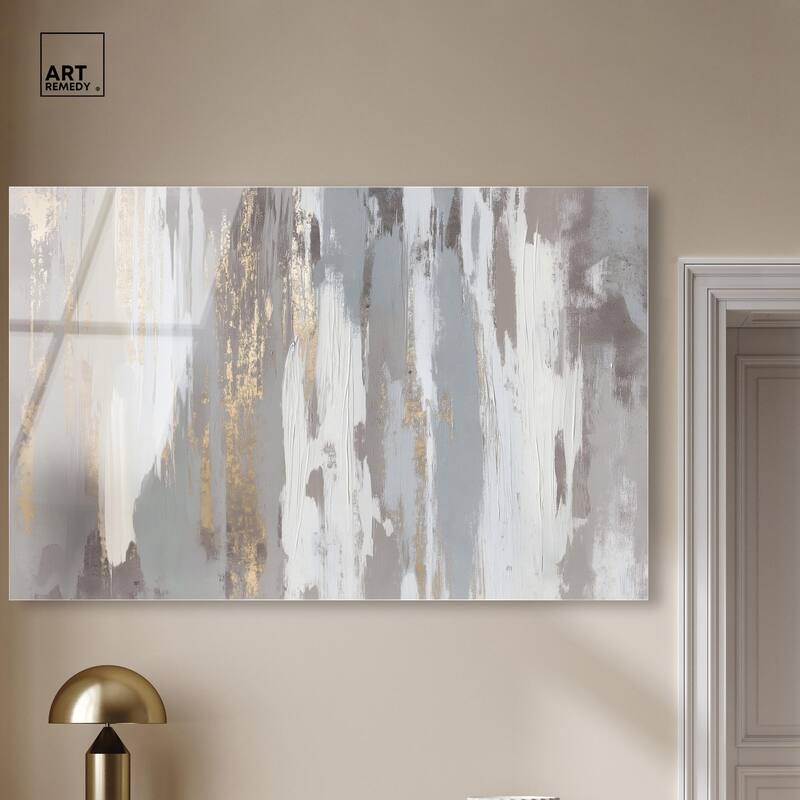 Flooding Gold II Acrylic by Art Remedy, Ready to Hang