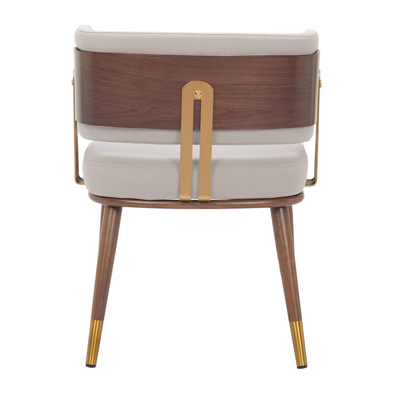 Brew Dining Chair Beige & Walnut