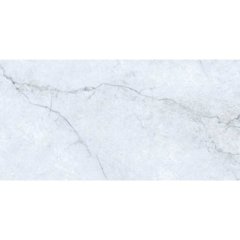 Beau 24x48 Polished Marble Look Porcelain Tile - Floor & Wall - Large Format