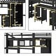 preview thumbnail 17 of 15, Loft Bed With Table Set and Wardrobe, Full, Black