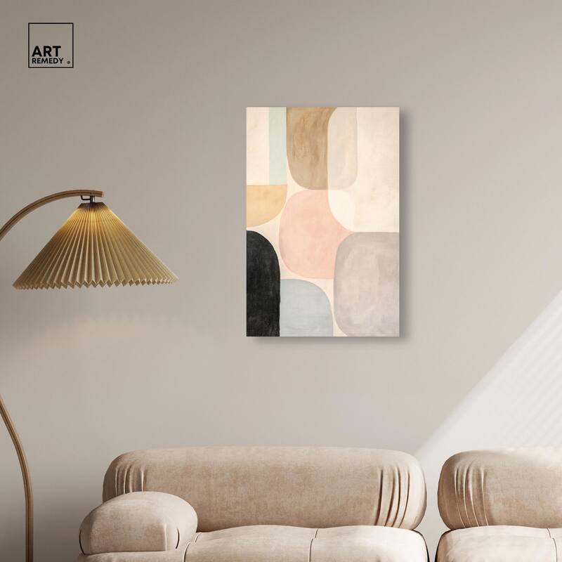 Soft Cubism II Canvas by Art Remedy, Gallery Wrapped