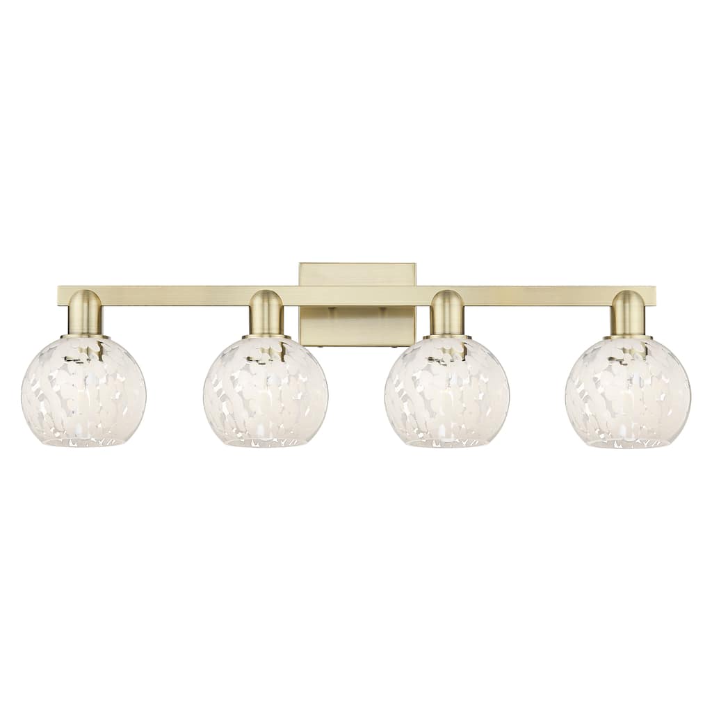 Innovations Lighting Endless Possibilities Arcadia - White Mouchette - 4 Light 33" Bath Vanity Light