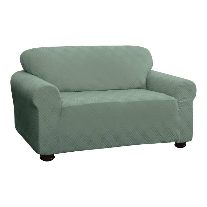 Stretch Sensations Stretch Double Diamond Loveseat Slipcover