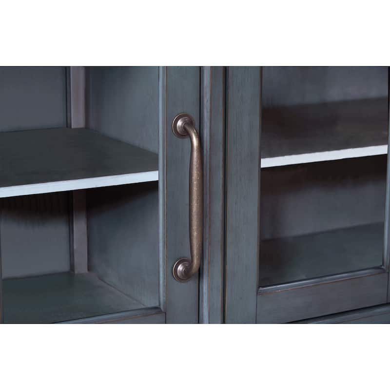 Bridgevine Home Americana Server, No Assembly Required, Corduroy Blue Finish