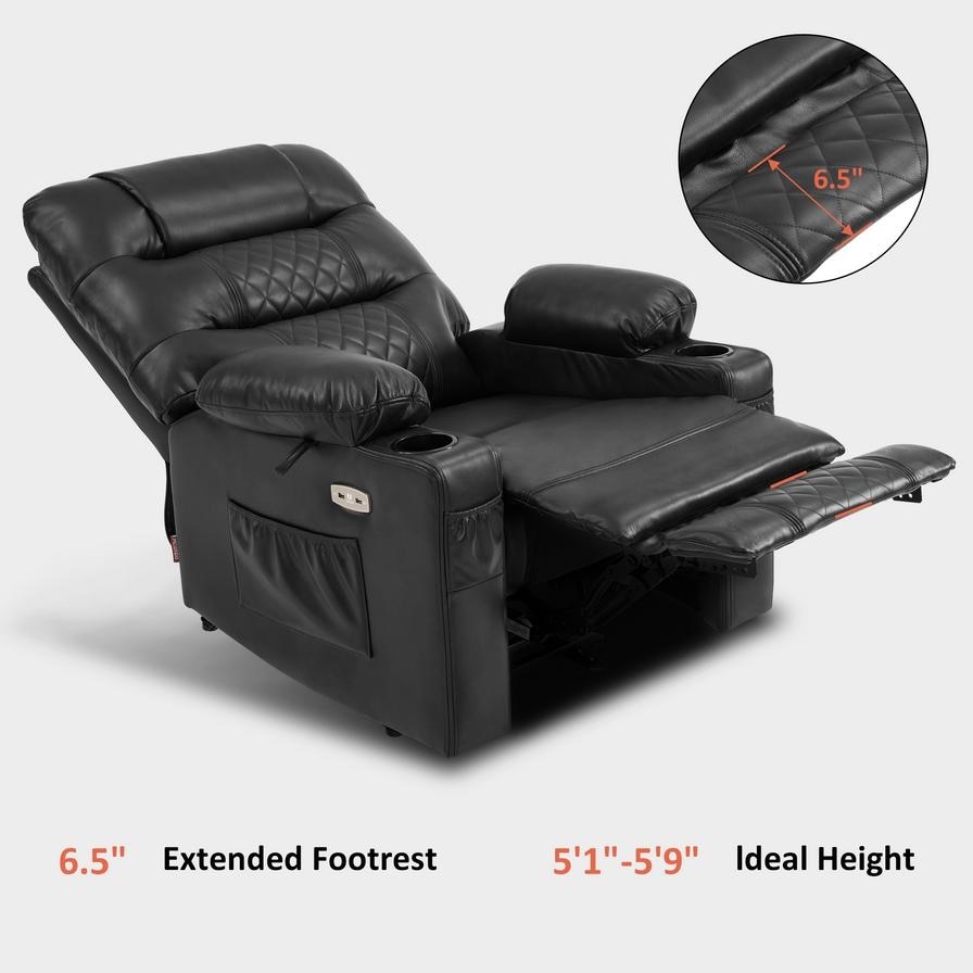 Lazy boy recliner with heat and massage and fridge sales