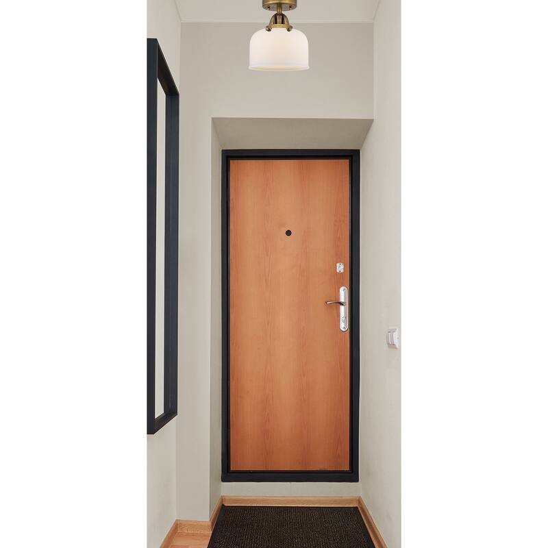 Innovations Lighting Nouveau 2 Bell - 1 Light 8" Semi-Flush Mount