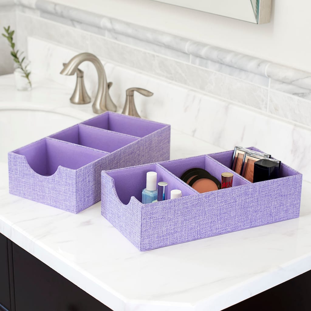 Household Essentials 3-Compartment Drawer Organizers