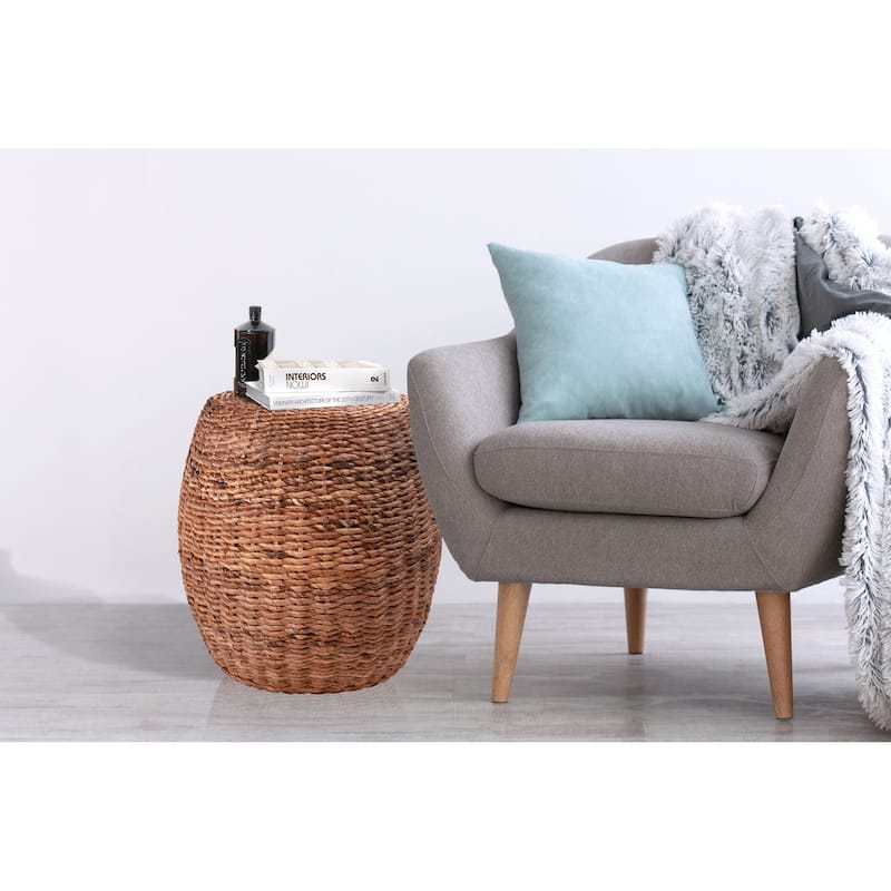 Java Wicker End Table