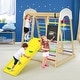 preview thumbnail 12 of 20, Costway Indoor Playground Climbing Gym Kids Wooden 8 in 1 Climber - See Details