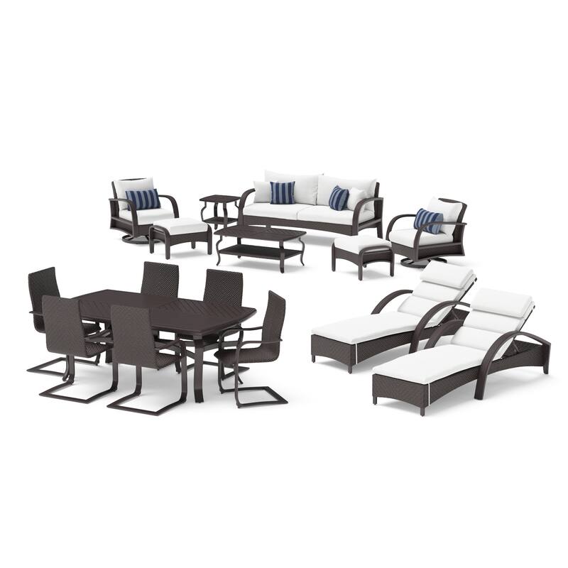 Barcelo 16 Piece Sunbrella Outdoor Patio Estate Collection