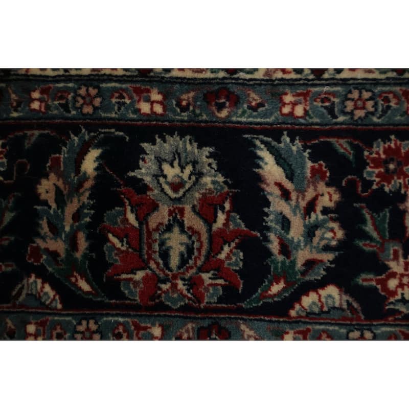 Hand Knotted Oriental 100% Wool Carpet Traditional Floral Red Tabriz Area Rug - 8' 8'' X 5' 9''
