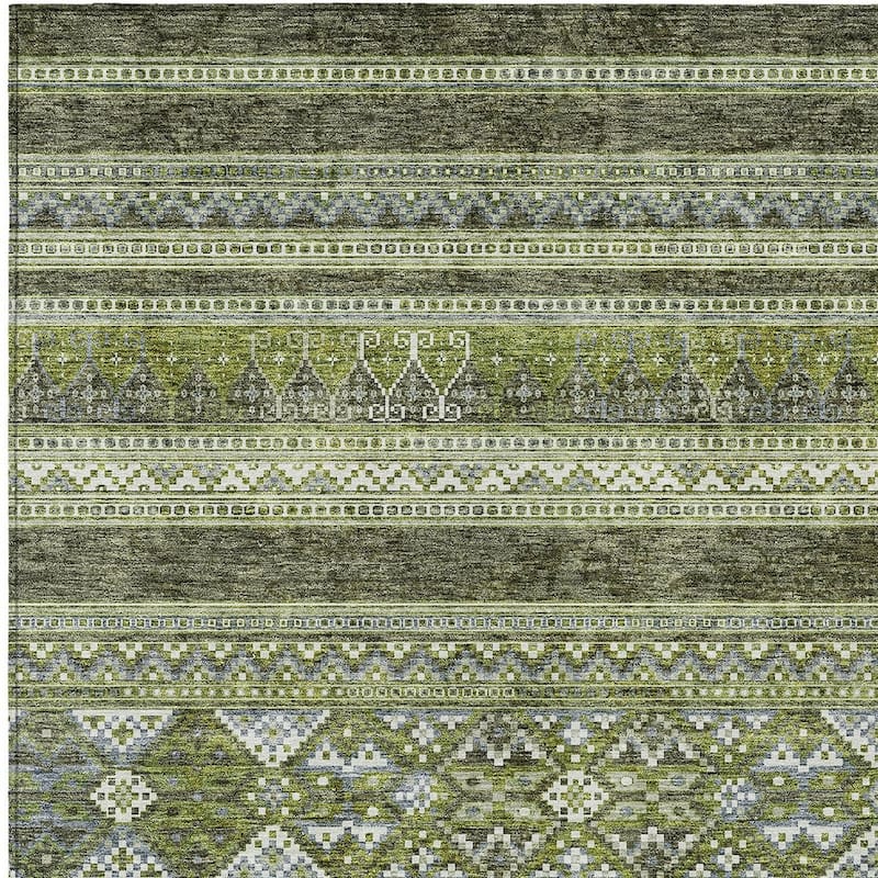 HomeRoots Southwestern Transitional Rectangle Outdoor Rug