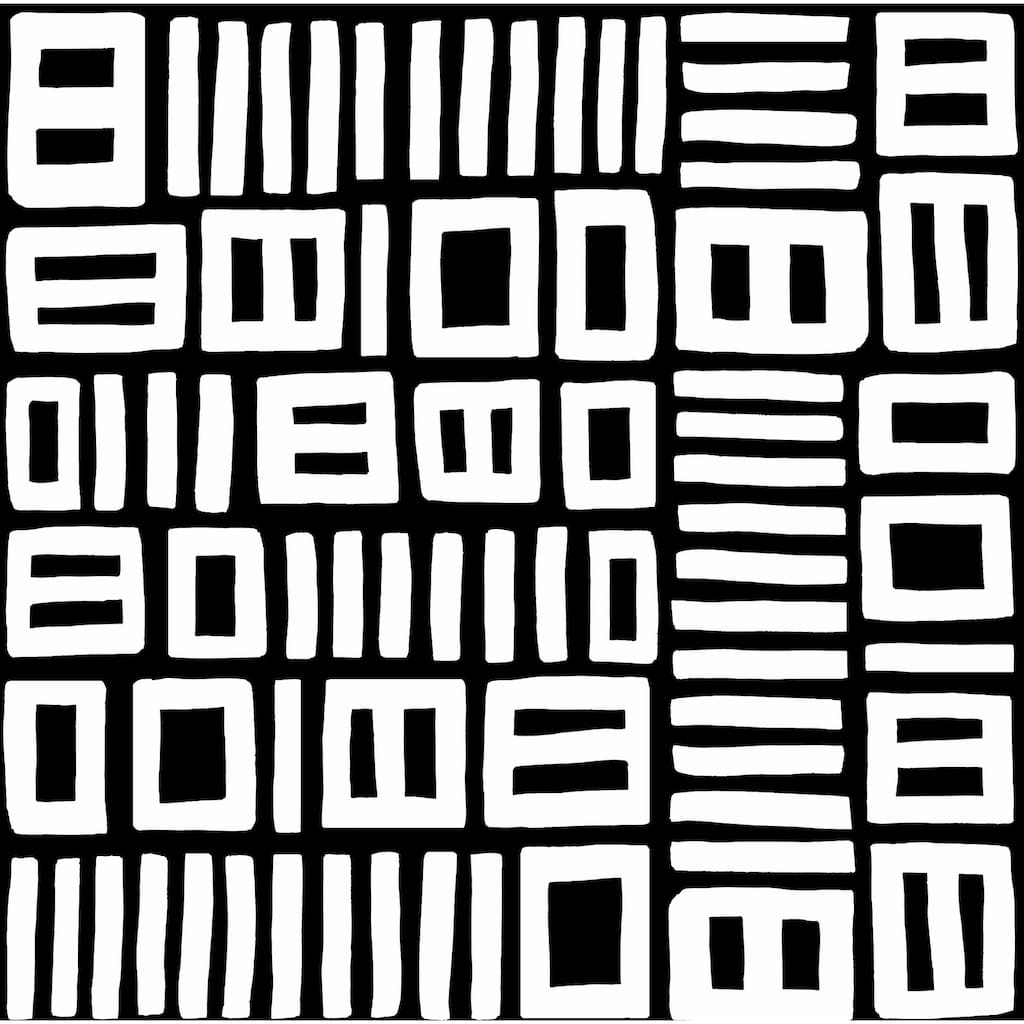 Black Pepper Paperie Black Traverse Peel & Stick Wallpaper