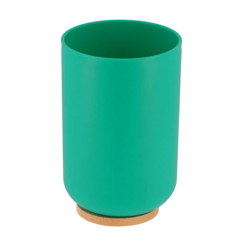Padang Bathroom Accessories Set Bamboo - Tumbler Only - Green Caribbean Bamboo