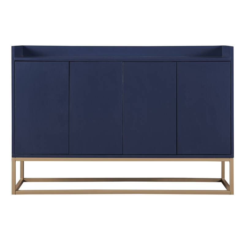 Elegant Particle Board Sideboard Buffet with 3 Adjustable Shelves for Dining or Living Room Use