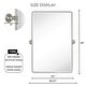 preview thumbnail 116 of 126, TEHOME Woodvale Rectangle Vertical Metal Wall Mirrors