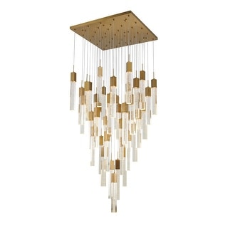 41-Light Gold Chandelier With Clear Bubble Crystals - Bed Bath & Beyond ...