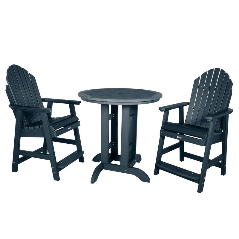 HIGHWOOD Hamilton 3-piece Counter-Height Outdoor Dining Set - Federal Blue
