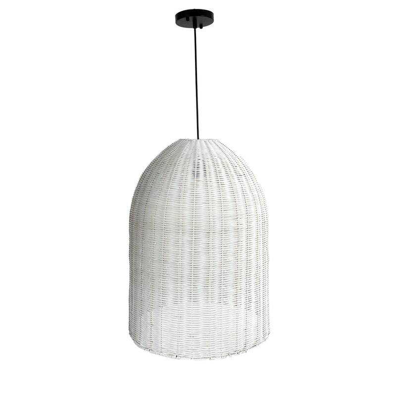 Glow Chandelier with Rattan Shade - Large