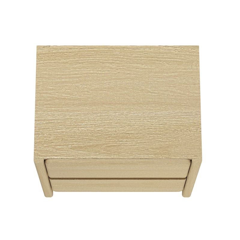Manhattan Comfort Linda Modern 2 Drawer Nightstand Set of 2