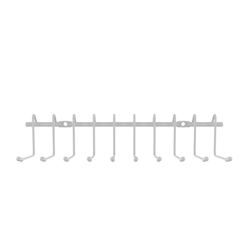 ClosetMaid 10-Hook Tie & Belt Rack Wire Shelving Accessory