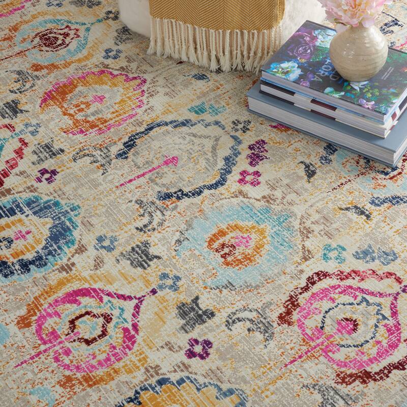 Nourison Vintage Kashan Persian Medallion Area Rug