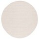 preview thumbnail 10 of 8, SAFAVIEH Handmade Textural Liubika Contemporary Wool Rug 6' Round - Ivory - Round