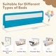 preview thumbnail 19 of 17, 71 Inch Extra Long Swing Down Bed Guardrail with Safety Straps - 71" x 14.5" x 22"