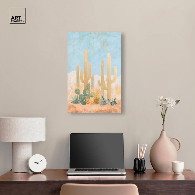 Cactus Canvas by Art Remedy, Gallery Wrapped