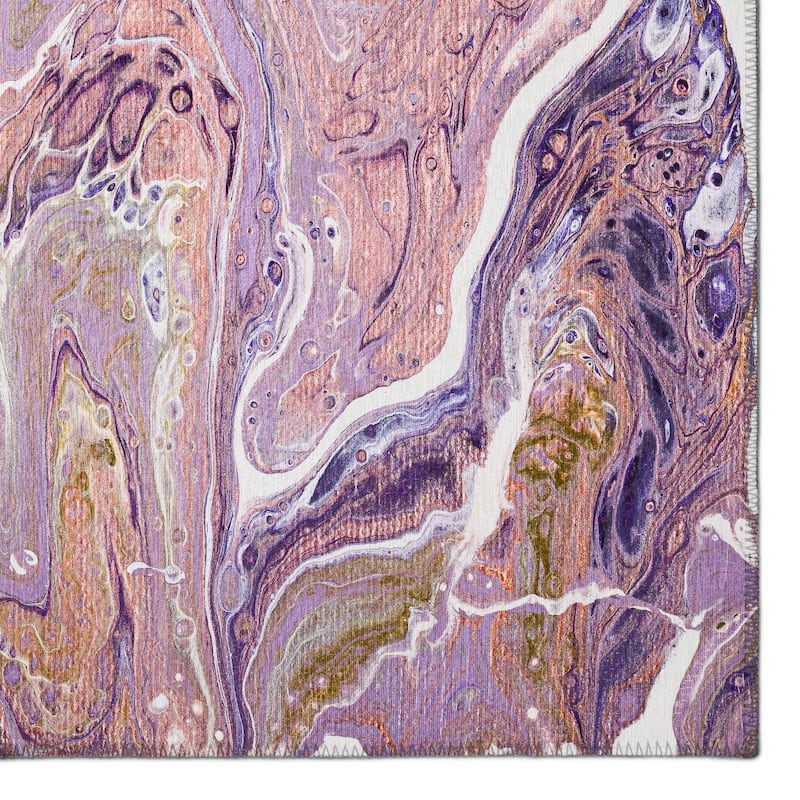 Indoor/ Outdoor Addison Karina Abstract Washable Area Rug
