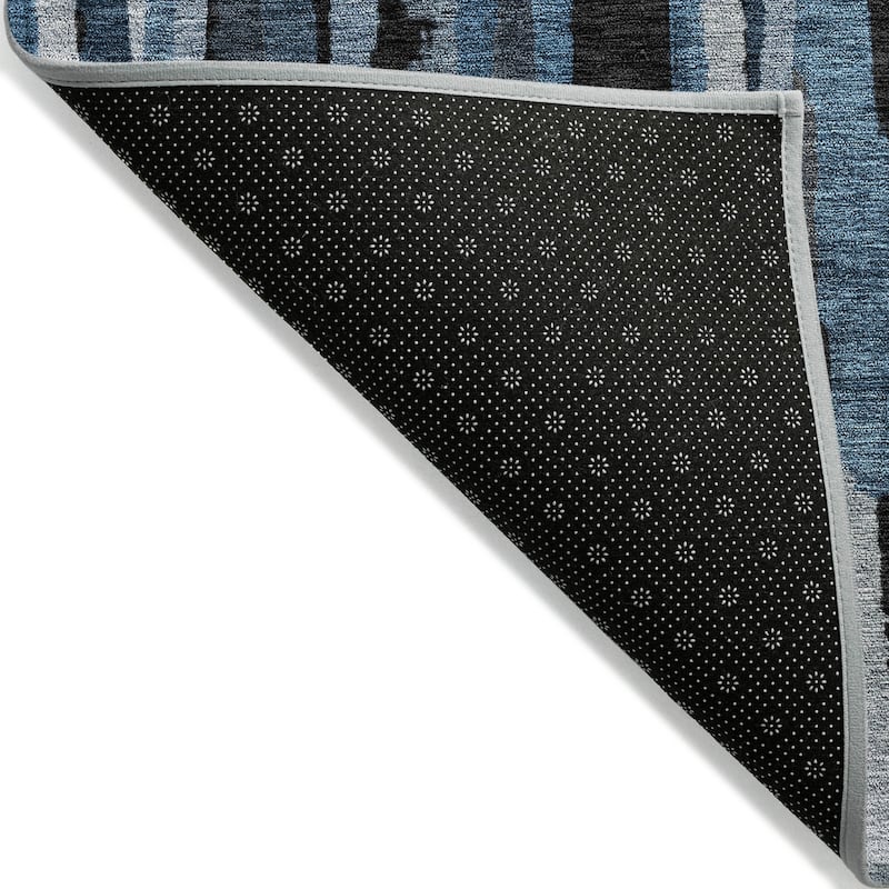 Machine Washable Indoor/ Outdoor Contemporary Chantille Rug